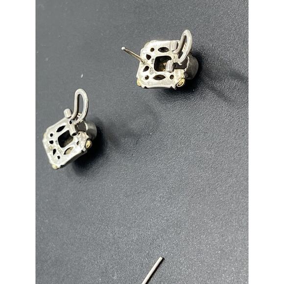 Samuel Behnam‎ BJC Bali Made Designer 925 14K Gold Citrine Garnet Omega Earrings